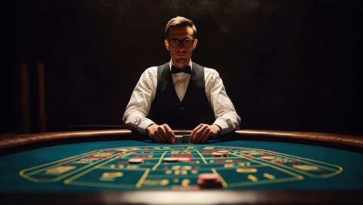 Antarmuka permainan Speed Blackjack budimanjoss dengan tombol keputusan dan saldo pemain yang jelas